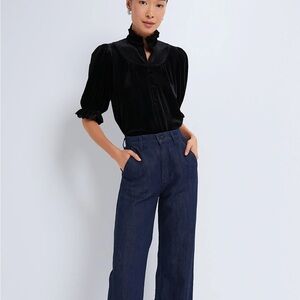 Black Velvet Selena Blouse